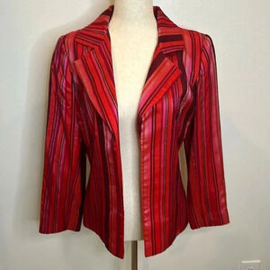 FLORES AND FLORES 100% SILK BLAZER SIZE 8